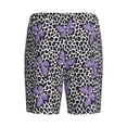 thumbnail image 7 of Daiia Purple Butterflies Mens Woven Stretch Pajama Short,Short Pajama Pants-X-Large, 7 of 7