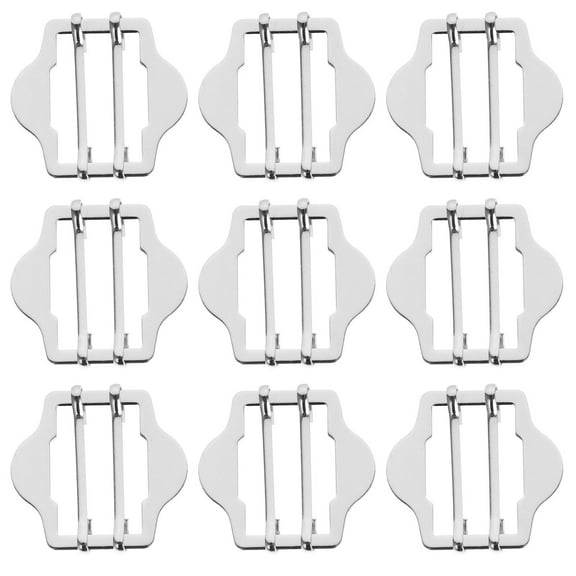 RENACLIPY 10Pcs Waist Belt Buckles Metal Adjustable Slide Buckles for Women Jackets and Coats