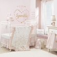 thumbnail image 5 of Lambs & Ivy Confettis Peluche Lapin, Rose/or, 5 of 5