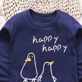 thumbnail image 6 of NOLDARES Toddler Boys Clothes Outfits 2 Piece Long Sleeve Print Pattern Crewneck Pullover Top Jogger Pants Cozy Winter Set Size:6-12 M,Navy, 6 of 6