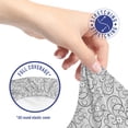 thumbnail image 5 of Floral Office Chair Slipcover, Abstract Layout Curlicue Style Motifs Floral Ornaments Illustration Pattern, Stretch Decorative Fabric Cover, Standard Size, Pale Grey and White, by Ambesonne, 5 of 5