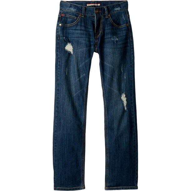 Vaqueros Tommy Hilfiger Para Niños, 5 Bolsillos, Elásticos, Delgados