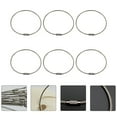 thumbnail image 4 of Stainless Steel Wire Rope Ring for Hanging with Quick Open Close Silver 6pcs, 4 of 8