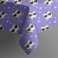 thumbnail image 5 of Purple Cartoon Cat Unicorn Pattern Square Tablecloth,Waterproof Square Table Cover,Wipeable Spillproof Washable Table Cover for Home Kitchen Party Decor 42"X42"(107x107cm), 5 of 6