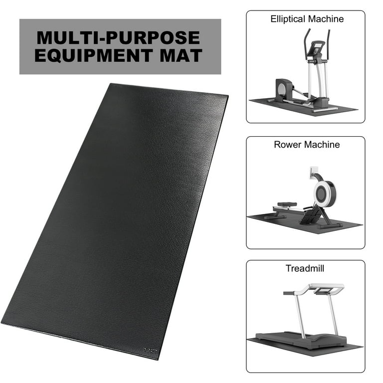 XPRT Fitness High Density Equipment Treadmill Exercise Bike Fitness Mat for Hardwood and Carpet 3 Ft. x 6.5 Ft. Extra Thick 6 mm Walmart