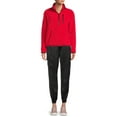 thumbnail image 5 of No Boundaries Junior's Plush Quarter Zip Pullover, 5 of 5