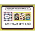 thumbnail image 1 of 2025 Topps Archives Baseball Team Set Milwaukee Brewers 7 Cards Jackson Chourio, 1 of 1
