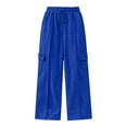 thumbnail image 4 of ClodeEU Women Elastic High Waist Wide Leg Sweatpants ,Casual Loose Pant with Pcokets ,Women's Plus XXL, 4 of 9