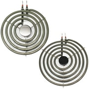 Compatible Tappan TEF353AQA 8 inch 5 Turns & 6 inch 4 Turns Surface Burner Elements - Compatible Tappan 316442301 & 316439801 Heating Element for Range, Stove & Cooktop