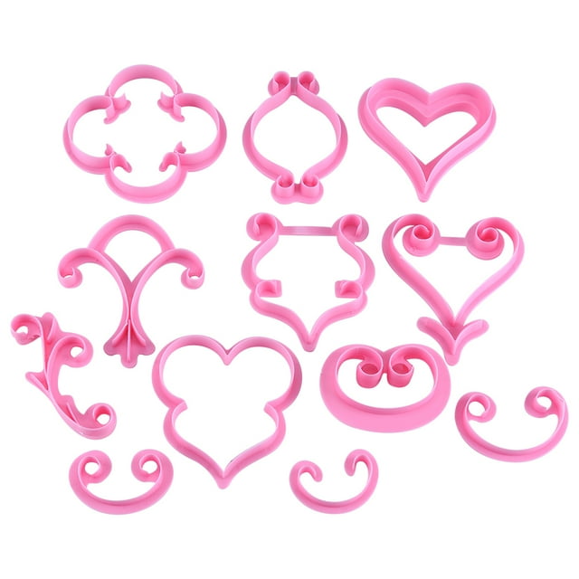 Durable 1Set Cake , Plastic Sugarcraft, 12Pcs Paste for Fondant