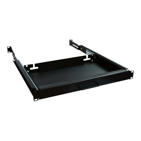 UPC: 0037332140753 | Tripp Lite Rack Enclosure Server Cabinet Keyboard Shelf 25lb Capacity – Rack keyboard shelf – black