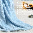 thumbnail image 5 of CREVENT 30''X40'' Cozy Fluffy Warm Fleece Infant Blanket for Girls & Boys Toddler Crib Cot Stroller (Wave Blue), 5 of 6