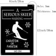 thumbnail image 2 of Metal Tin Signs Vintage Skiing Signs Cabin Decor Iron Painting Retro Plaque Poster for Home Lodge Office 8 x 12 Inch Multi-color, 2 of 7