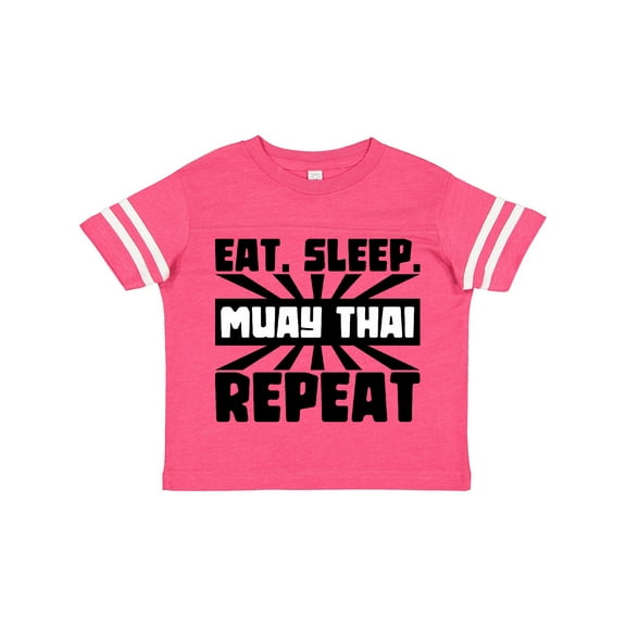 Inktastic Eat, Sleep, Muay Thai, Repeat Boys or Girls Toddler T-Shirt