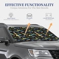 thumbnail image 3 of Kdxio Colorful Skateboard Print 2-Piece Sun Shade Front Windshield - Foldable Car Front Window Sunshades for Most Sedans SUV Truck, 3 of 6