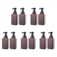 thumbnail image 1 of Paquete de 10 Dispensadores de Jabón en Espuma de 15 Onzas, Jabón Líquido Recargable Recargable, Contenedor de Botella de Bomba de Plástico Vacío de Jabón de Manos, Marrón 450 Ml, 1 of 5