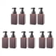 thumbnail image 1 of Paquete de 10 Dispensadores de Jabón en Espuma de 15 Onzas, Jabón Líquido Recargable Recargable, Contenedor de Botella de Bomba de Plástico Vacío de Jabón de Manos, Marrón 450 Ml, 1 of 5