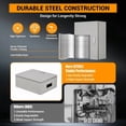 thumbnail image 3 of TROPOW Stainless Steel Outdoor Electrical Box – NEMA 4X, Waterproof, Dustproof, Lockable Junction Box with Mounting Plate & 2 Keys – IP66/IP67 Rated – Electrical Box for Indoor/Outdoor Use, 3 of 7