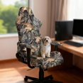 thumbnail image 3 of SCRAWLGOD Camo Hunting Print Gaming Chair Cover with Armrest Covers Stretchable Universal Furniture Protector Anti Dust Anti Scratch Computer Chair Slipcover, 3 of 9
