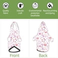 thumbnail image 6 of Honeii Retro Floral Print Small Dog Hoodies Pet Hooded Sweatshirts Fall Winter Puppy Cat Sweaters Warm Clothes for Small Dogs Outfits Costume-X-Large, 6 of 7