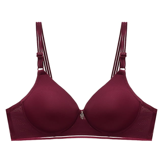XZNGL Womans Printing Gathered Together Daily Bra Underwear No Rims