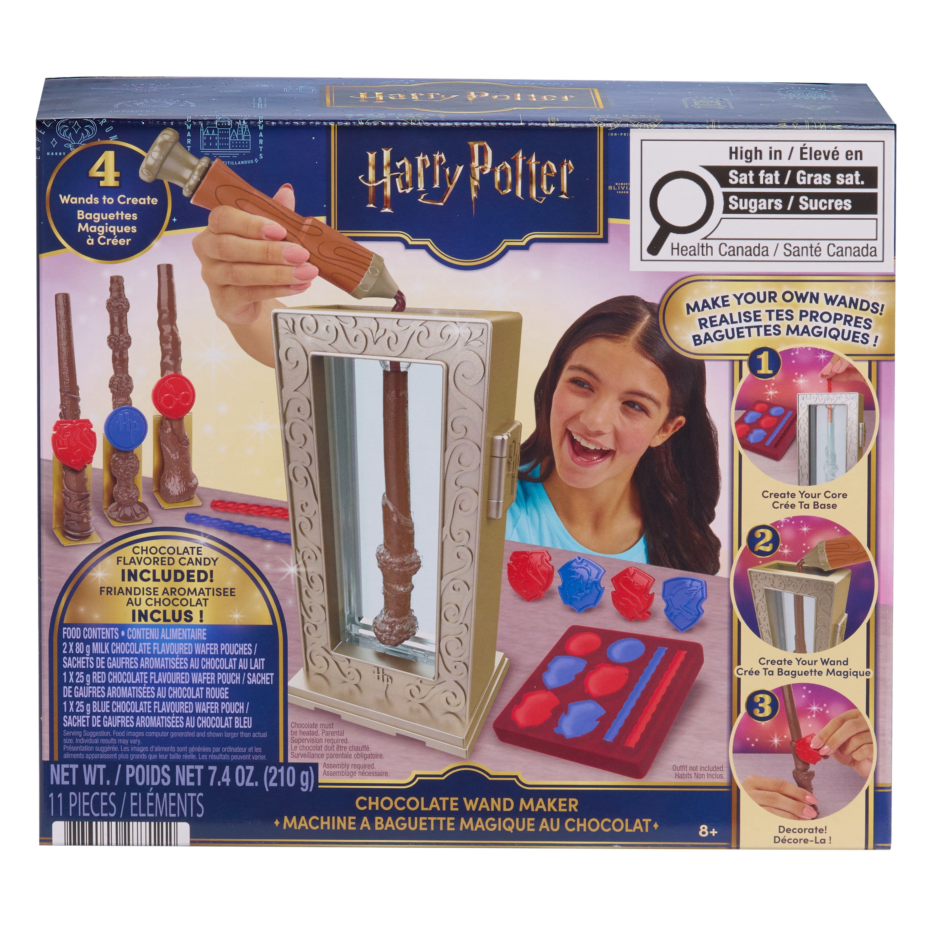 Harry Potter Chocolate Wand Maker, Create Chocolate Wands with Molds and Materials, Candy-Making Activity Set, Ages 8+