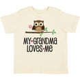 thumbnail image 3 of Inktastic Grandma Loves Me Girls Owl Girls Toddler T-Shirt, 3 of 5