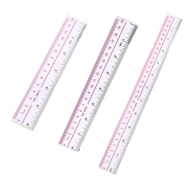 Raymay Fujii ACJ555 Ruler, Non-Slip, Cutting Ruler, Resin, 11.8 inches (30  cm)