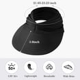 thumbnail image 7 of Womens Sun Visor Hat Wide Brim Summer Sun Hats UPF 50+ UV Protection Beach Hats Foldable Golf Visor for Women, 7 of 7