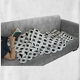 thumbnail image 6 of Monochrome Soft Flannel Fleece Blanket, Small Diagonal Squares Monotone Style Abstract Minimalist Pattern, Cozy Plush for Indoor and Outdoor Use, 50" x 70", Charcoal Grey and White, by Ambesonne, 6 of 6