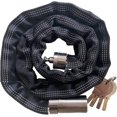thumbnail image 1 of Cadena y candado de acero inoxidable 304 con 2 llaves, candado y cadena para bicicleta inoxidable, candado de cadena de grado marino, ideal para moto, scooter, bicicleta, barco - Cadena de 1, 1 of 4