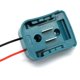 thumbnail image 3 of Conector de base para montaje de batería de 10,8 V a 12 V con cables de 14 AWG negro shaofei, 3 of 5