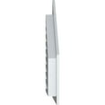 thumbnail image 3 of Ekena Millwork 12"W x 28"H Half Peaked Top Left (17"W x 36"H Frame Size) 13/12 Pitch: Functional, PVC Gable Vent w/ 1" x 4" Flat Trim Frame, 3 of 14