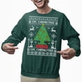 thumbnail image 2 of Ugly Christmas Sweater, Xmas Holiday Mens Womens, Funny Santa Sweatshirt, Tree Dachshund Ugly Christmas Sweatshirt Womens Mens, 2 of 5