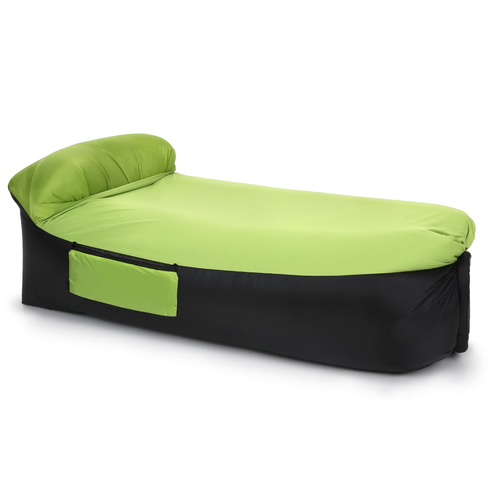 Inflatable Lounger Portable Air Beds Sleeping Sofa Couch for Travelling Camping Beach Backyard 