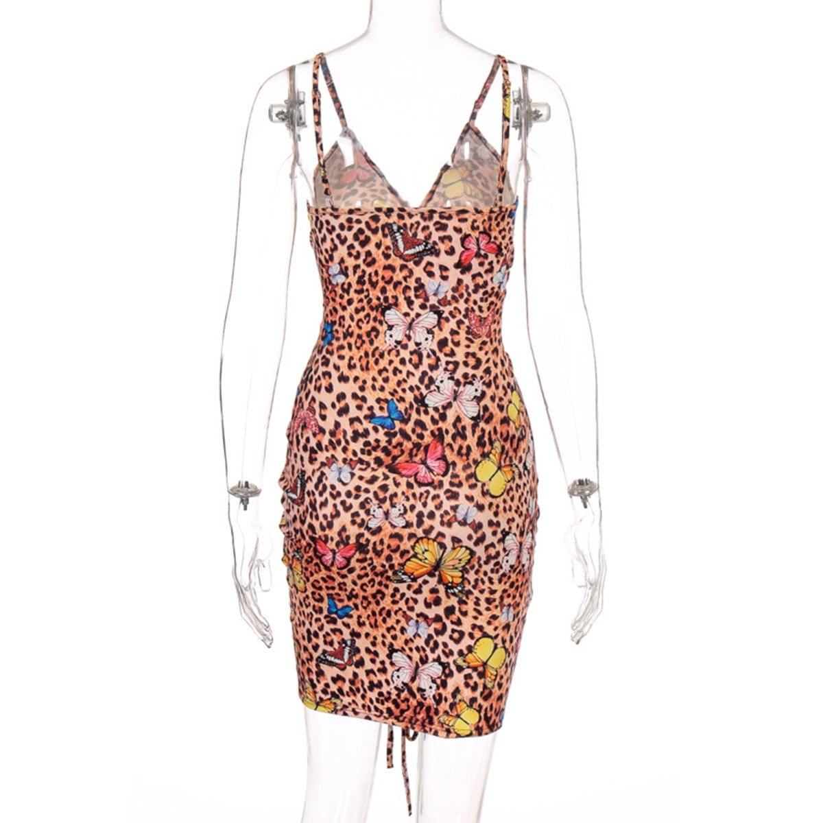 cheetah dress with butterflies