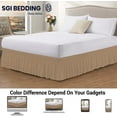 thumbnail image 2 of SGI Bedding 14 Inch Wrap Around Bed Skirt | Microfiber Bed Skirt | Queen, Taupe, 2 of 4