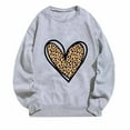 thumbnail image 4 of TKLPEHG Valentines Day Sweatshirts For Women Crewneck Sweatshirt Casual Dressy Long Sleeve Lightweight Heart Print Graphic Tops Loose Pullover (Gray,XL), 4 of 4