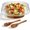Elegant Ribbed, variant on 121oz Large Glass Salad Bowl with  Base & Spoons | Ribbed Clear Mixing Bowl Set, 3.8QT Serving Bowl for Fruits, Pasta & Parties - Elegant Holiday Kitchen  for Thanksgiving