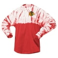 thumbnail image 2 of Unisex Spirit Jersey Red Chicago Blackhawks Crystal Half Dye Long Sleeve T-Shirt, 2 of 3