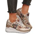 thumbnail image 1 of Zapatillas deportivas informales de moda para mujer, antideslizantes, cómodas y transpirables, bonitas zapatillas de verano para caminar con cremallera lateral y cordones, 1 of 7