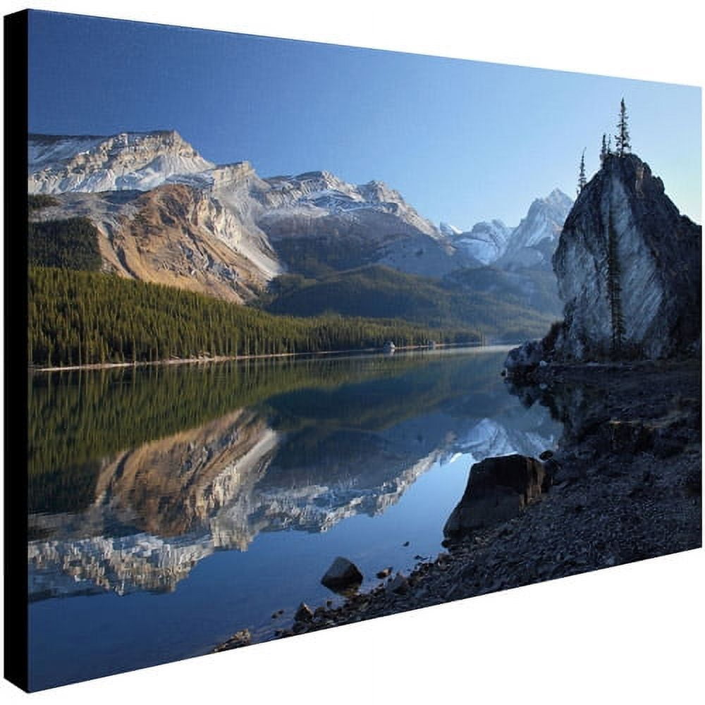 Trademark Fine Art "Jasper Maligne Lake" Canvas Art by Pierre Leclerc