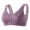 Purple, variant on Bras for Women Full Coverage Lace Front Button Shaping Cup Adjustable Shoulder Strap Large Size Comfortable Push Up Bra