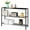 Black, variant on White Industrial Console Table, 3 Tier Entryway Tables, Hallway Desk, Narrow Sofa Tables with Shelves, Entrance Table for Entryway, Living Room, Foyer, Hallway, Office, White