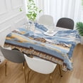 thumbnail image 2 of Yayeee Tablecloths 54" x 54" Rectangle Wrinkle Resistant Party Table Cover, Winter Mountain, 2 of 8