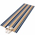 thumbnail image 6 of Orange Navy Blue Striped Kitchen Runner Rug 2x6 Washable Runners for Hallway Non Slip Gradient Horizontal Lines Large Area Rug Indoor Floor Carpet for Bathroom Laundry Entryway Bedroom Living Room, 6 of 8