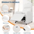 thumbnail image 2 of Garvee Electric Recliner Chair for Adult, Lazy Boy Recliner with Tall Back & Overstuffed Seat, White, 2 of 6