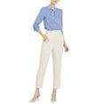 thumbnail image 2 of INSPIRE CHIC Women's Tie Neck Button Down Work Long Sleeves Blouse Shirts, 2 of 6