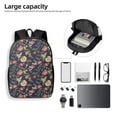 thumbnail image 4 of Disketp Flower School Backpack, Lightweight Basic Middle School Bookbags 17 Inch Casual Daypack for Student College, Travel or Outdoor, 4 of 6