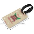 thumbnail image 2 of Wukai Christmas Vintage Red Truck Stylish and Durable Travel Luggage Tags: Waterproof PVC Rubber, Easy Attachment, Bold Lettering for Quick Identification, 2 of 6